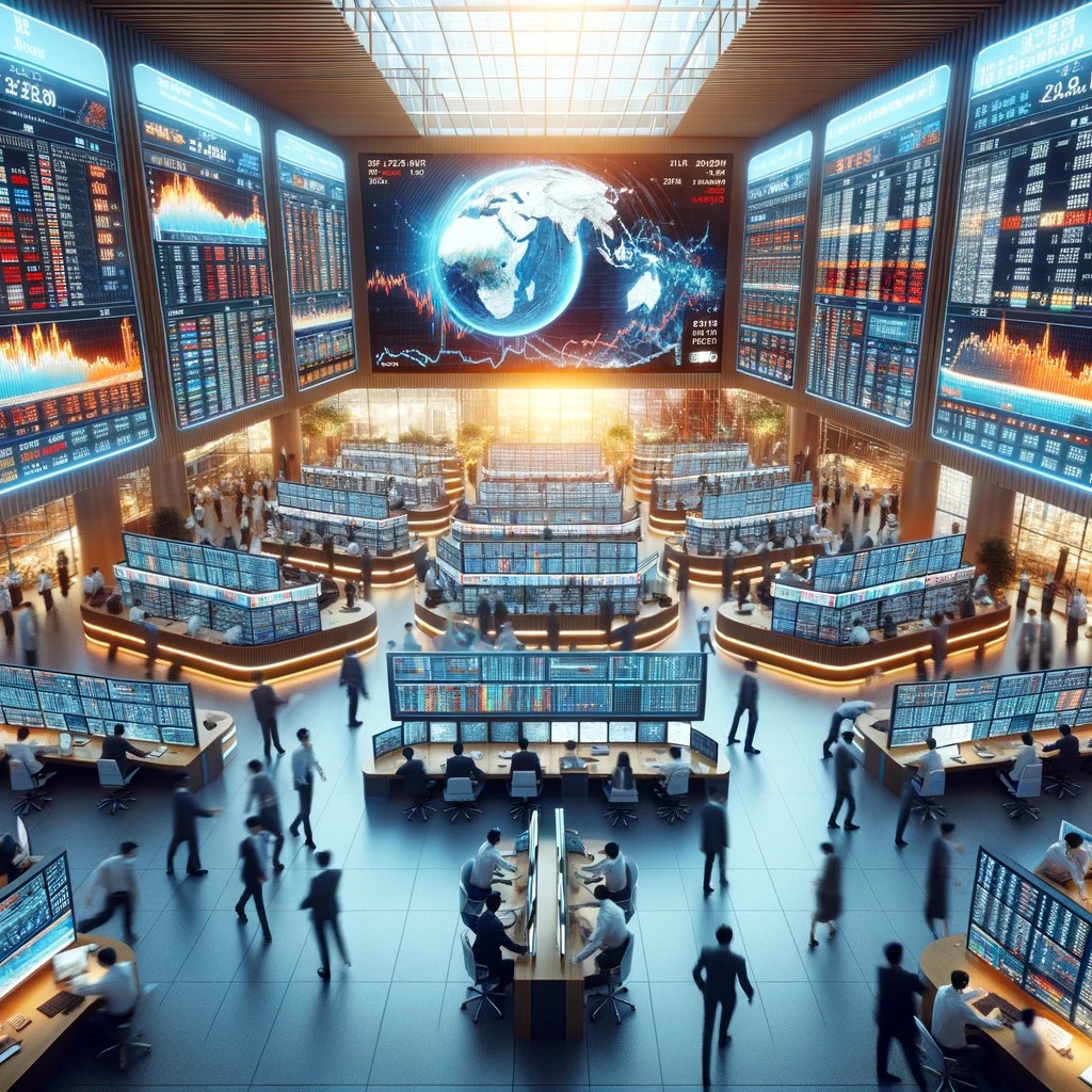 DALL·E 2024-06-17 22.29.05 - A bustling commodities trading floor with traders in action, large screens displaying real-time commodity prices, and a dynamic atmosphere